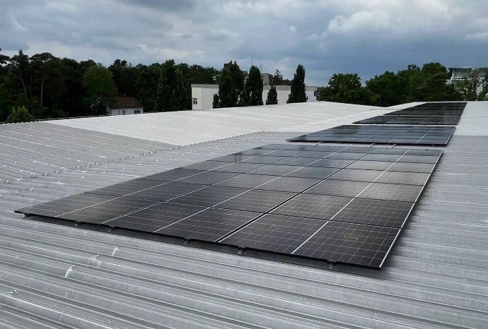 in Nürnberg installierte PV-Anlage der fei eG