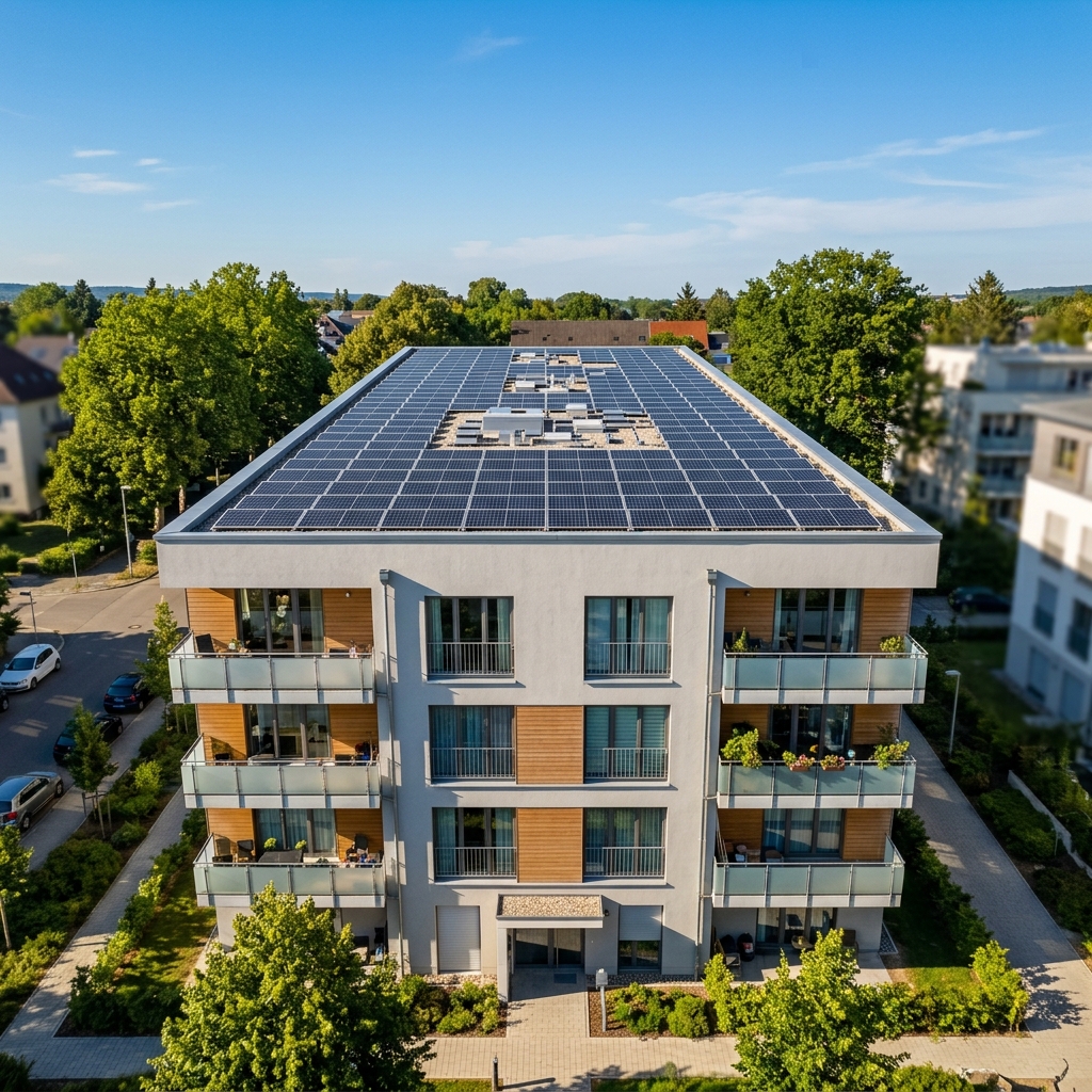 Solardach Mehrfamilienhaus